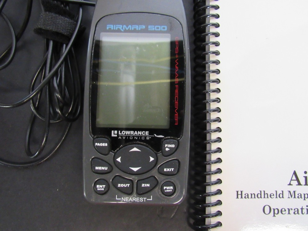 Lowrance Avionics AirMap 500 Handheld Mapping GPS Receiver w/ Instructions