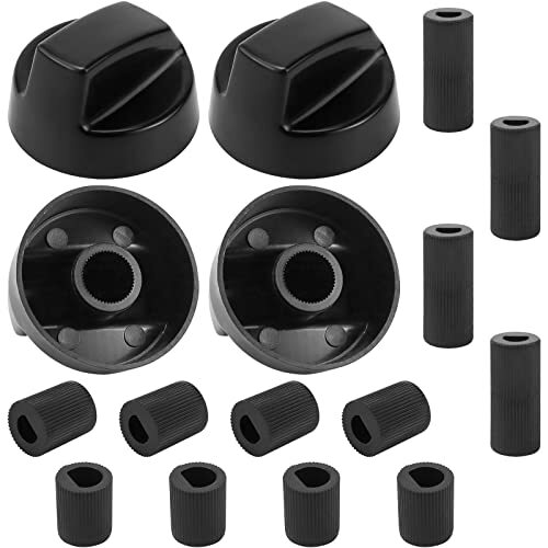 AMI PARTS Universal White Control Knobs with 12 Adapters Assorted Colors