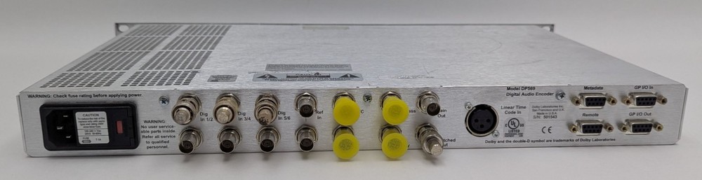 Dolby DP569 Multichannel Digital Pro Audio Encoder AC-3 DTV DP 569 1U Rackmount
