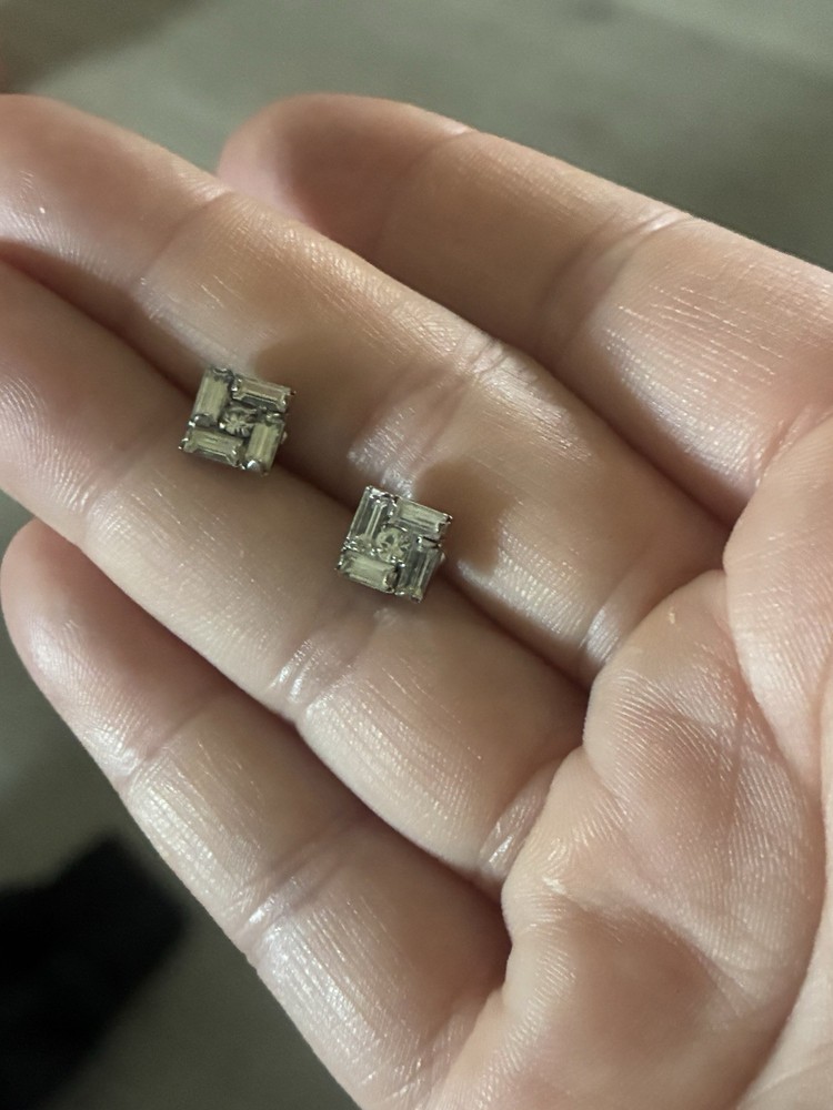 Vintage Rhinestone Stud Earrings