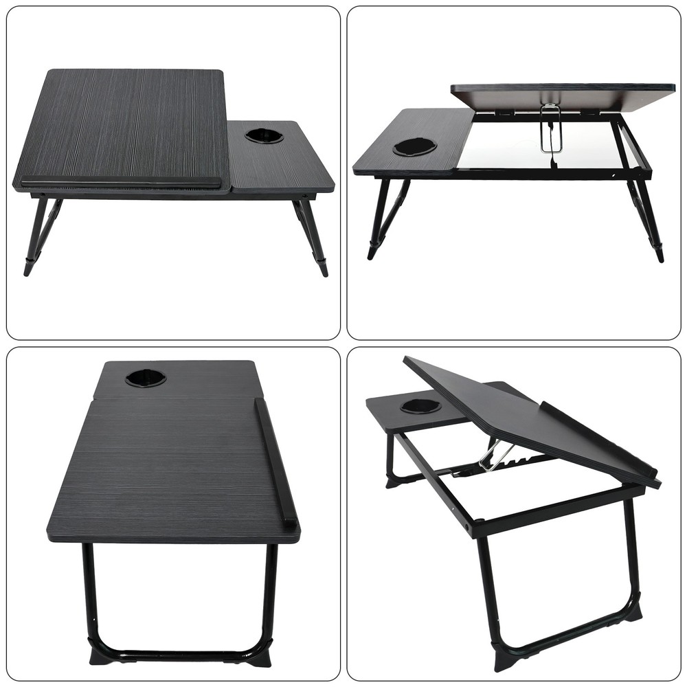 Foldable Laptop Table Stand Lap Sofa Bed Tray Computer Notebook Desk Adjustable