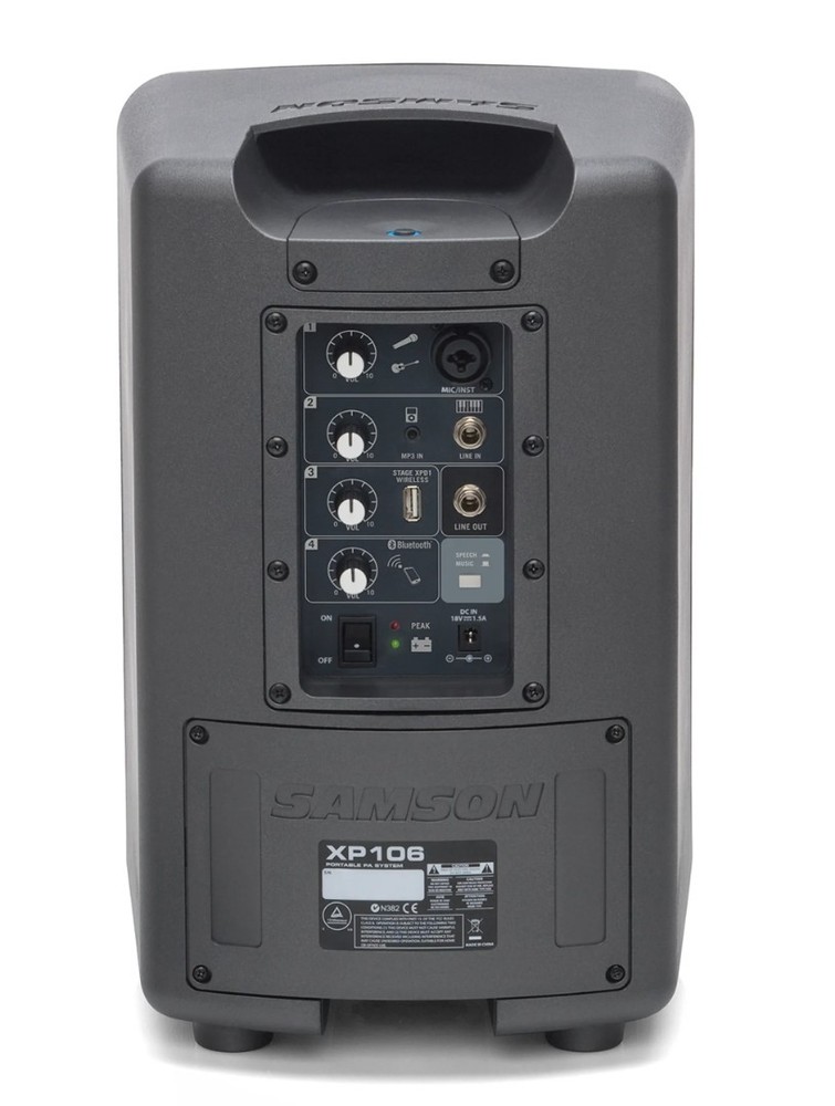 Samson Expedition XP106 Rechargeable Portable PA +Bluetooth, includes microphone