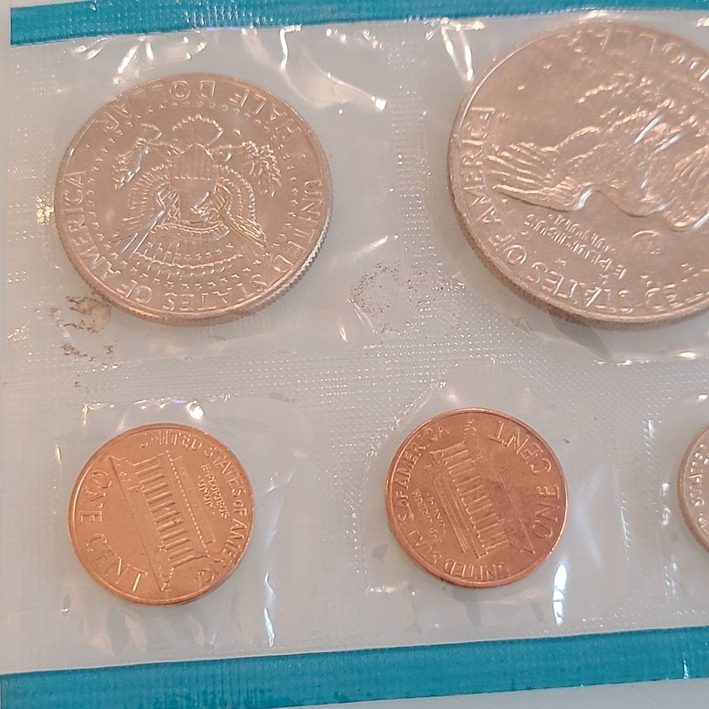 1974 U.S. Mint Uncirculated Coin Set, often called a "mint set."