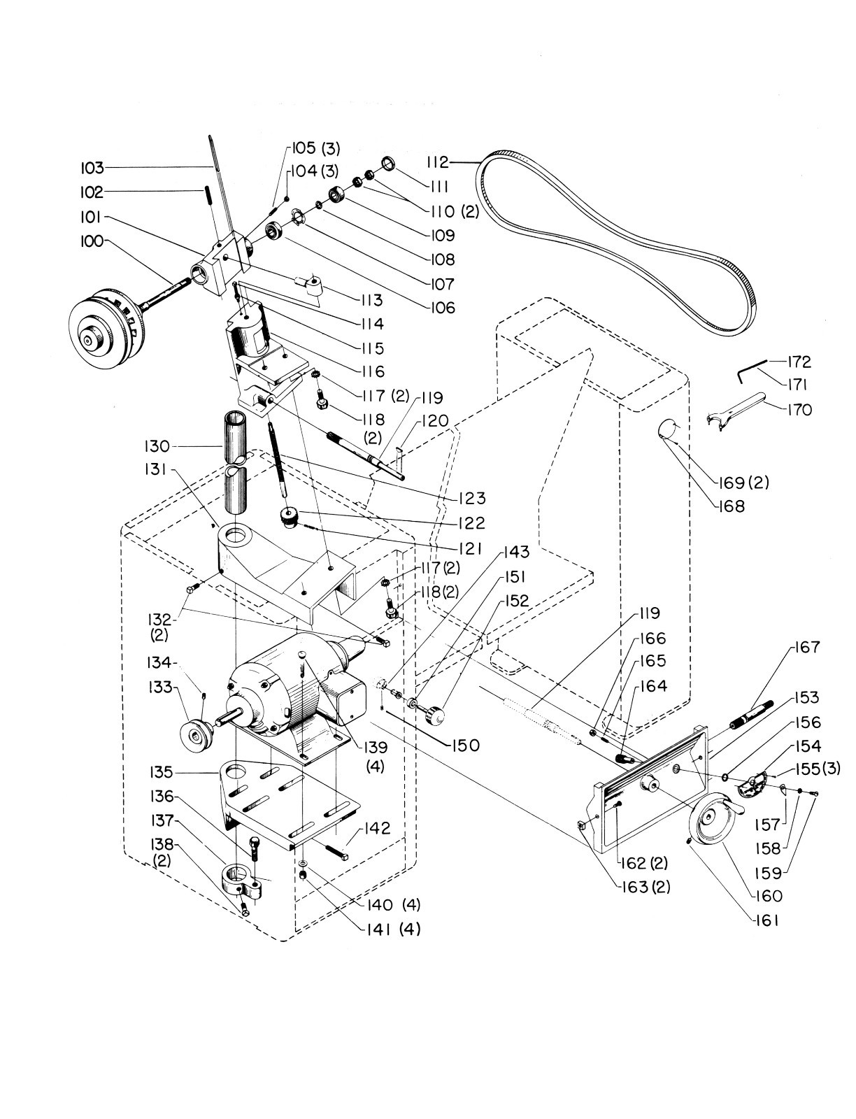 Rockwell Delta Model 46-204 & others 12" Wood Lathe Vari & 4 Speed Manual #853