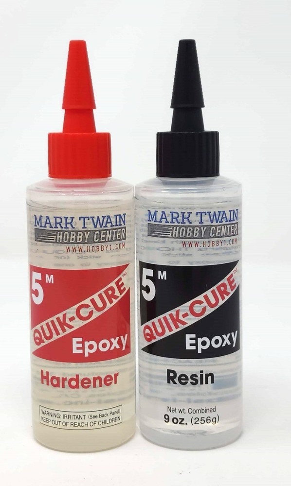 Mark Twain Hobby Quick Cure 5 Minute Epoxy 9 oz