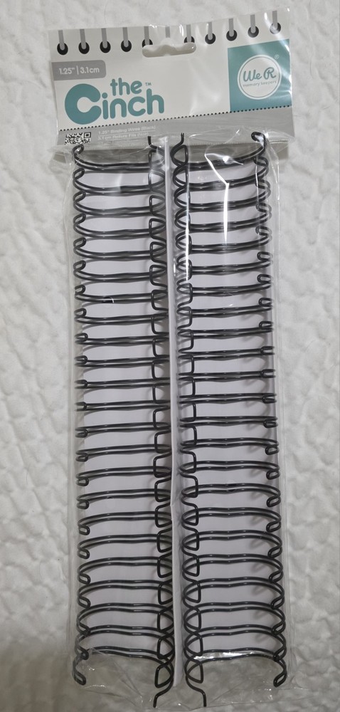 1.25"  Black Cinch Binding Wires 2 Pack