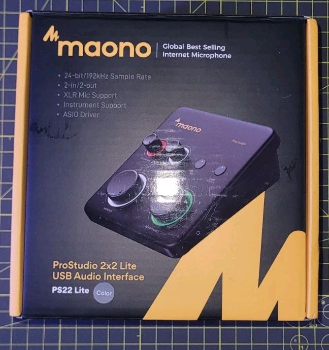 MAONO USB Audio Interface for PC: Interface with XLR Input 24-bit/192kHz OPENBOX