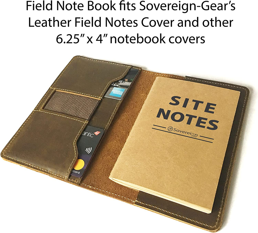 Field Notes Notebooks 5 Pack | Small Field Memo Book Notepad Refill Universal