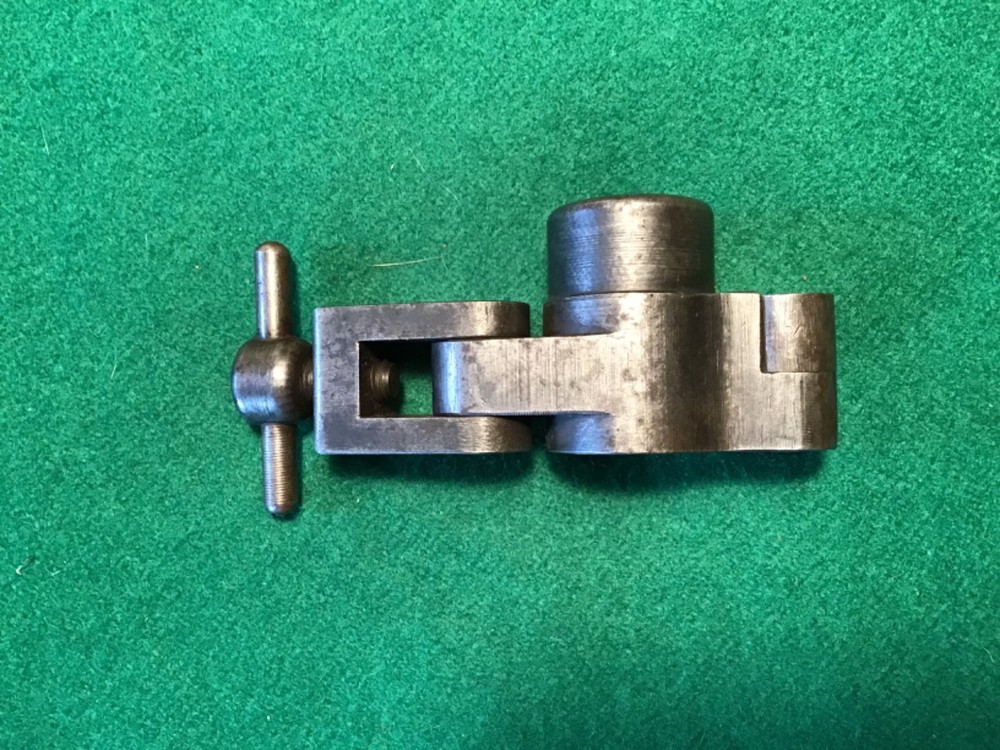 Lee Enfield Armourers Muzzle Protector Cleaning Rod Guide, Crowsfoot marked.