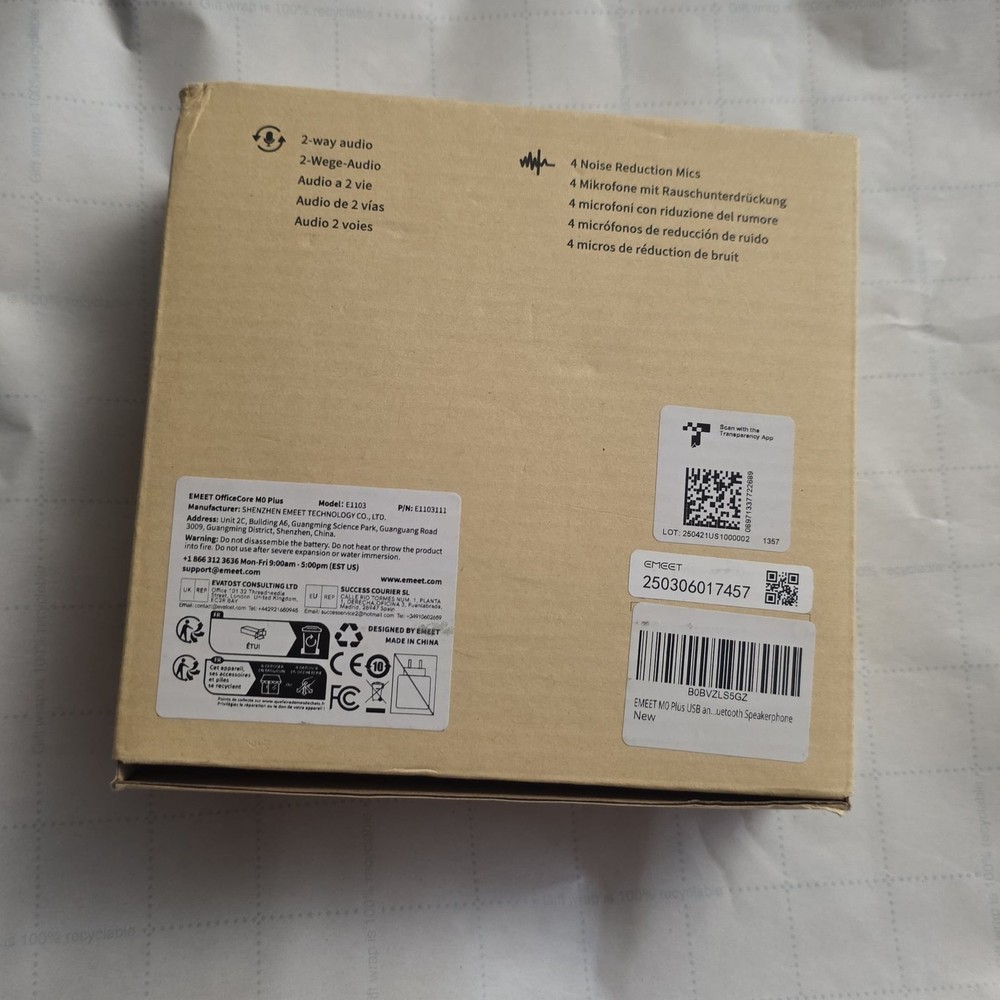 EMEET M0 Plus Bluetooth Conference Speakerphone