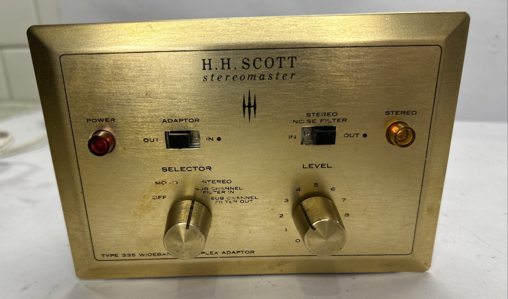 H.H. Scott Stereomaster Type 335 Wideband Multiplex Adaptor POWERS ON - Untested