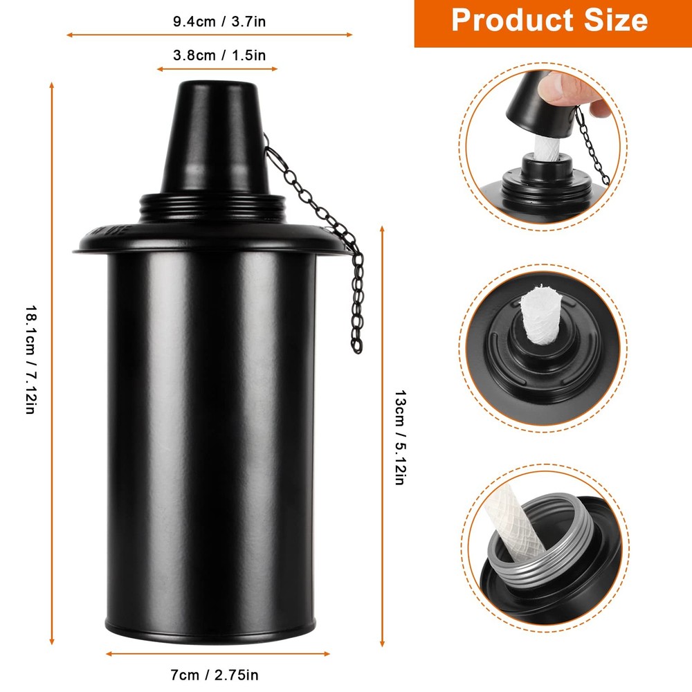 Torch Replacement Canisters, Bamboo Lantern 16oz-4pcs Torch-12oz-4pcs