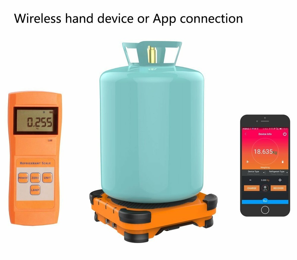 BlueTooth Wireless Electronic Refrigerant Digital Scale Weight Scale 220lbs