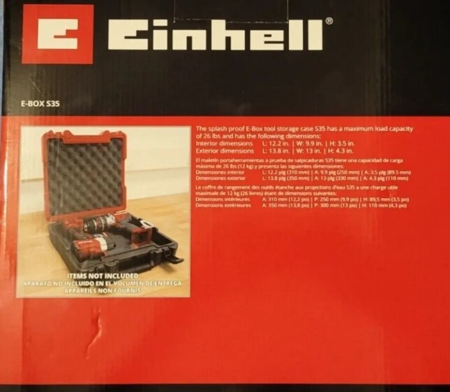 Einhell E-Box S35 Hard tool Case 14 Inches