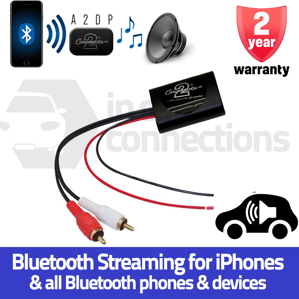 Universal A2DP Bluetooth Music Streaming Interface Adapter via AUX in function