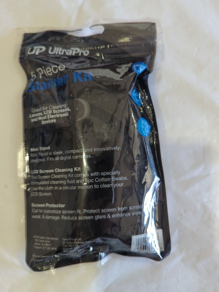 UltraPro Camera Supplies 5 Pc Starter Kit- Mini Tripod, Cleaning Kit, Protector