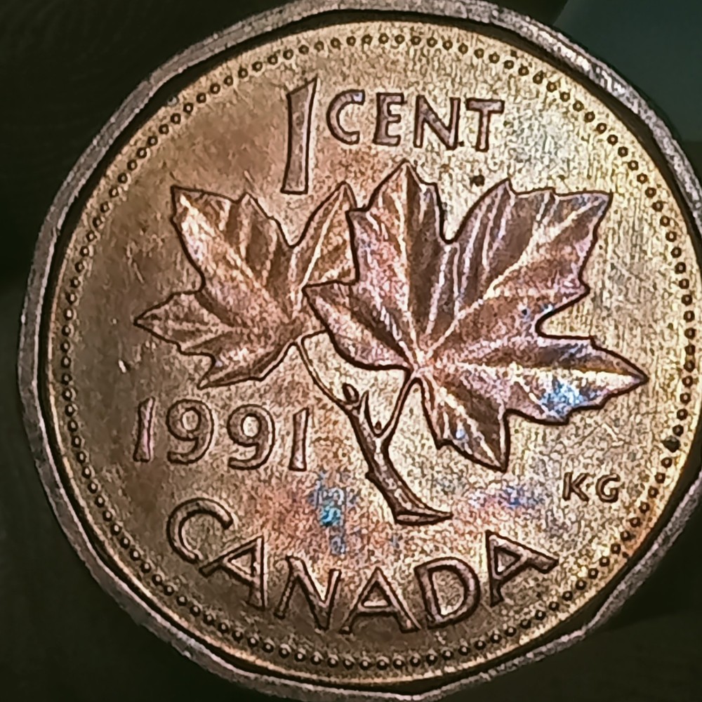 1991 1 Cent Kanada top