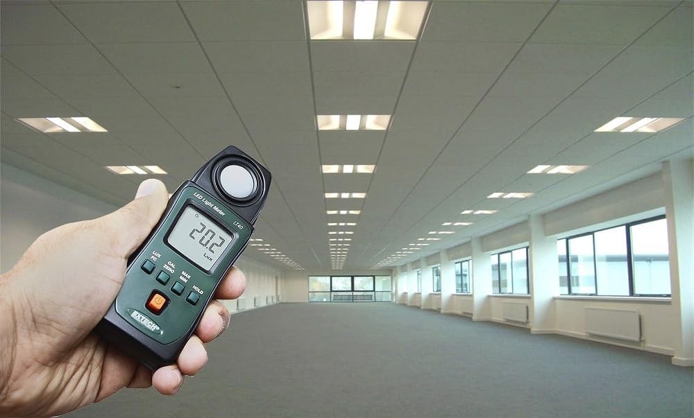 User-Friendly LED Light Meter with Backlit Display - Excellent for Professionals