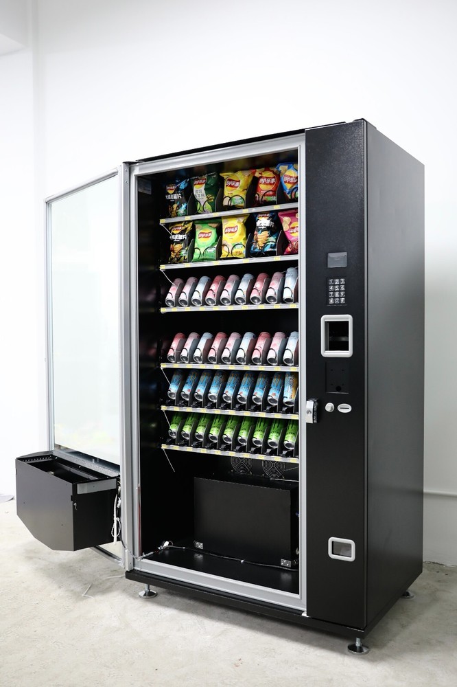 EPEX Extra Large Combo Vending Machine with Stratified Temp Control Black
