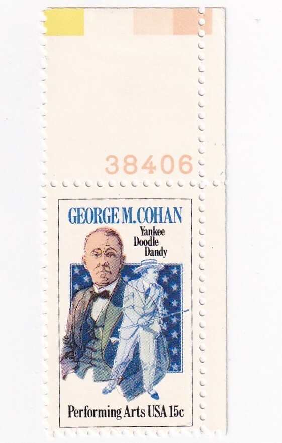 STAMP US SCOTT 1756 "George M. Cohan" 15 CENT 1978 MNH WITH PB # - B