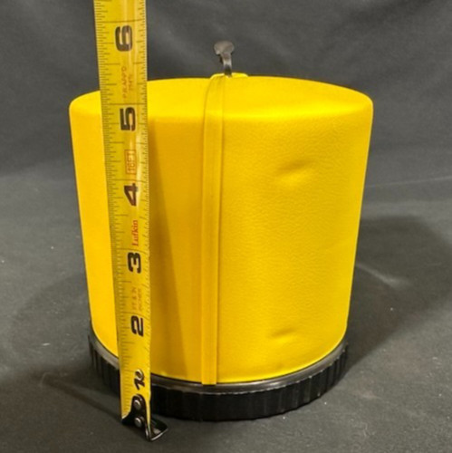 Yellow Rechargeable Spotlight with AC Charge Adapter Camping Boating RV