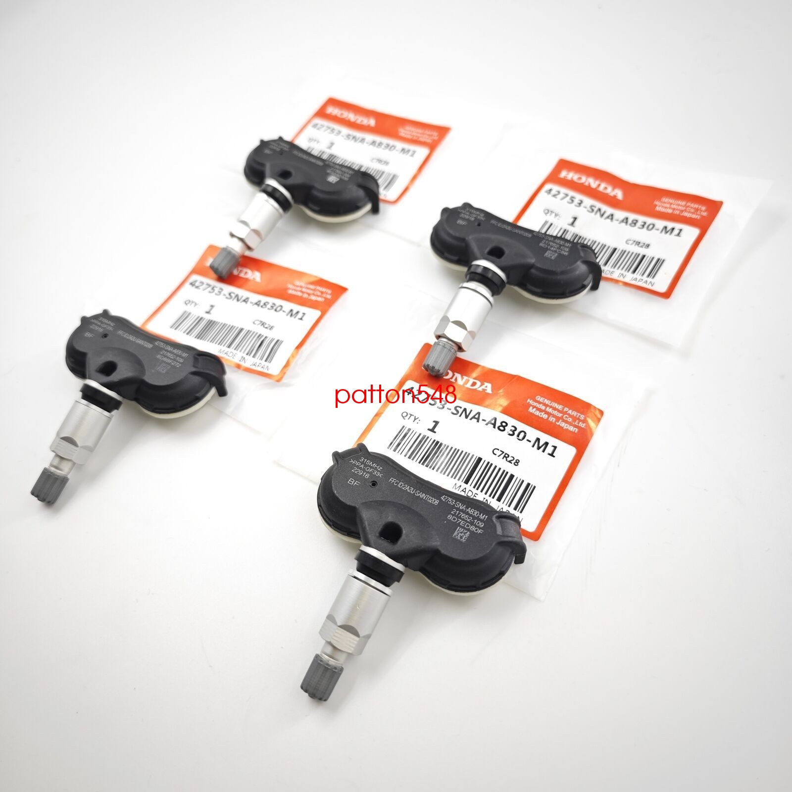 4X GENUINE OEM Tire Pressure Sensor TPMS 42753-TR3-A810 For Honda Civic Odyssey