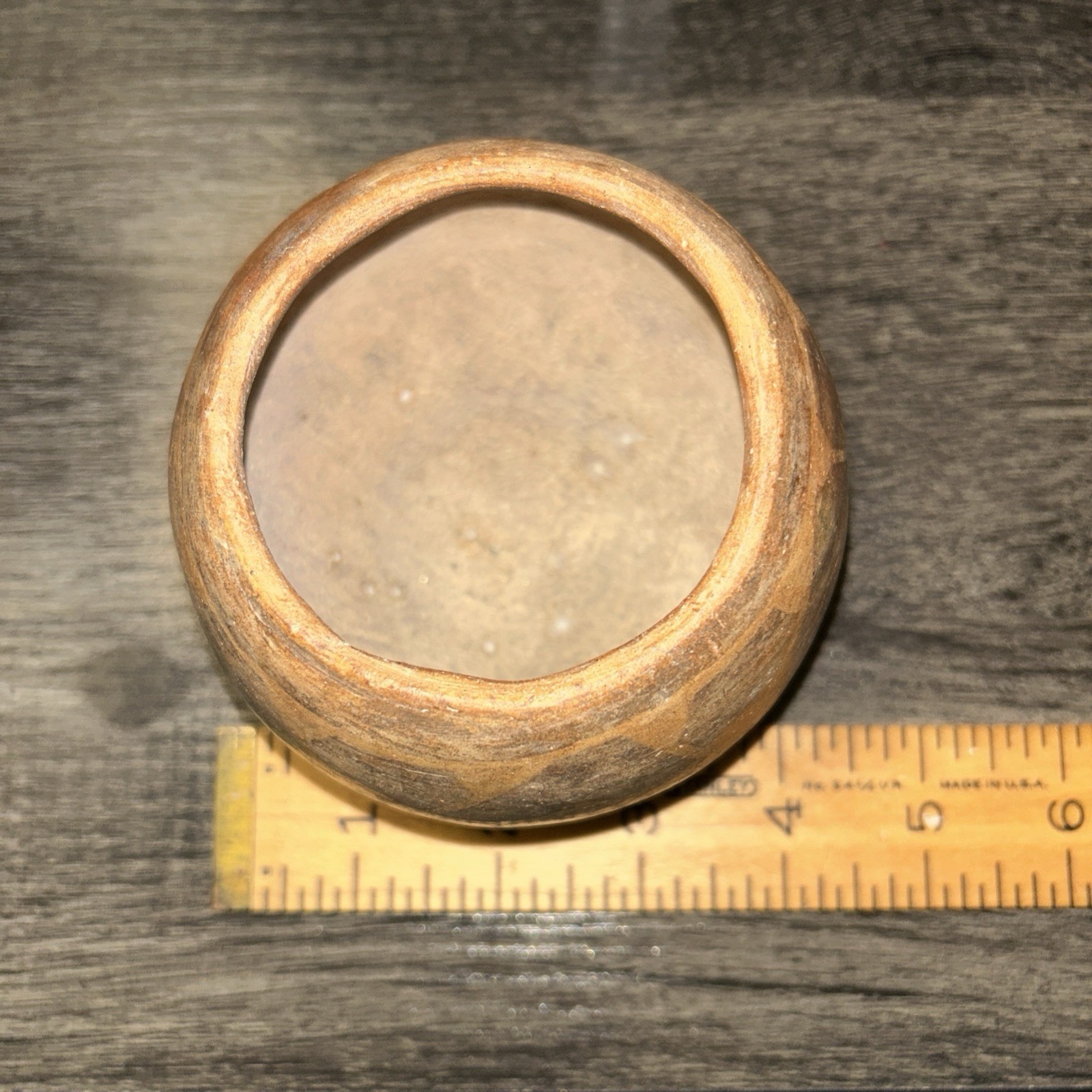 Antique Original Native American Indian Clay Pottery Bowl; Small