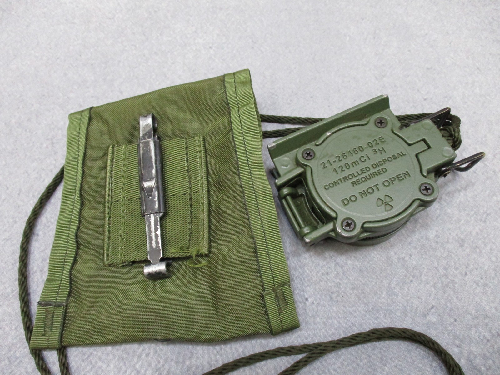 Cammenga 3H Magnetic Compass w/ Pouch US Military Issue Phosphorescent Dial