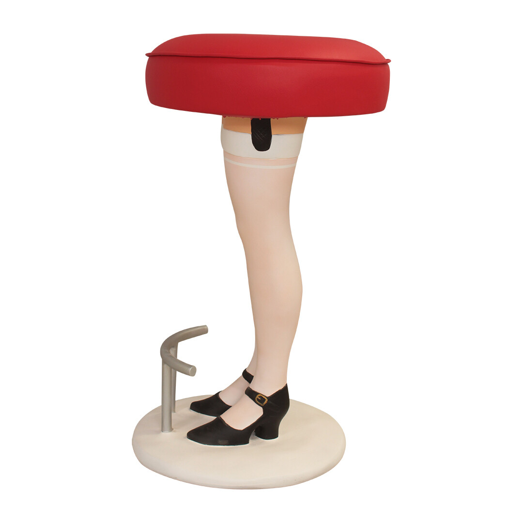 Lady Legs Bar Stool - Lady Legs Bar Stool White - Restaurant - Bar - Home Decor