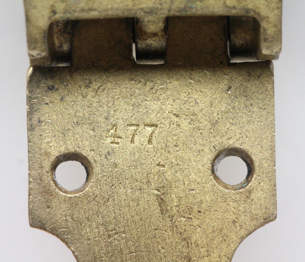 Brass Vintage 12 in. Ice Box Hinge