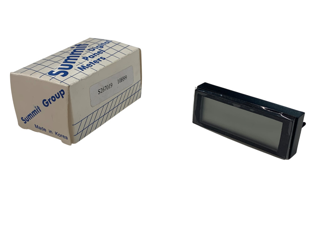 Summit S267019 Digital Panel Meter Voltmeter 2VDC LCD Panel Mount DK705 / 4W0190