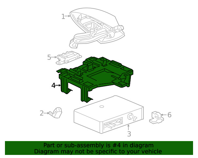 Genuine GM Communication Interface Module Bracket 25794011