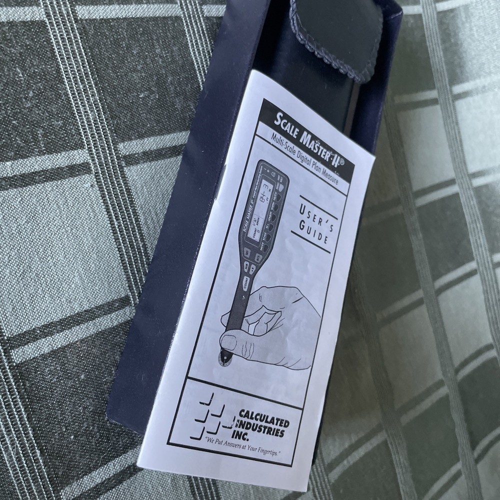 Scale Master 11 Multi-Scale Digital Plan Measure with Box & User's Guide 1995