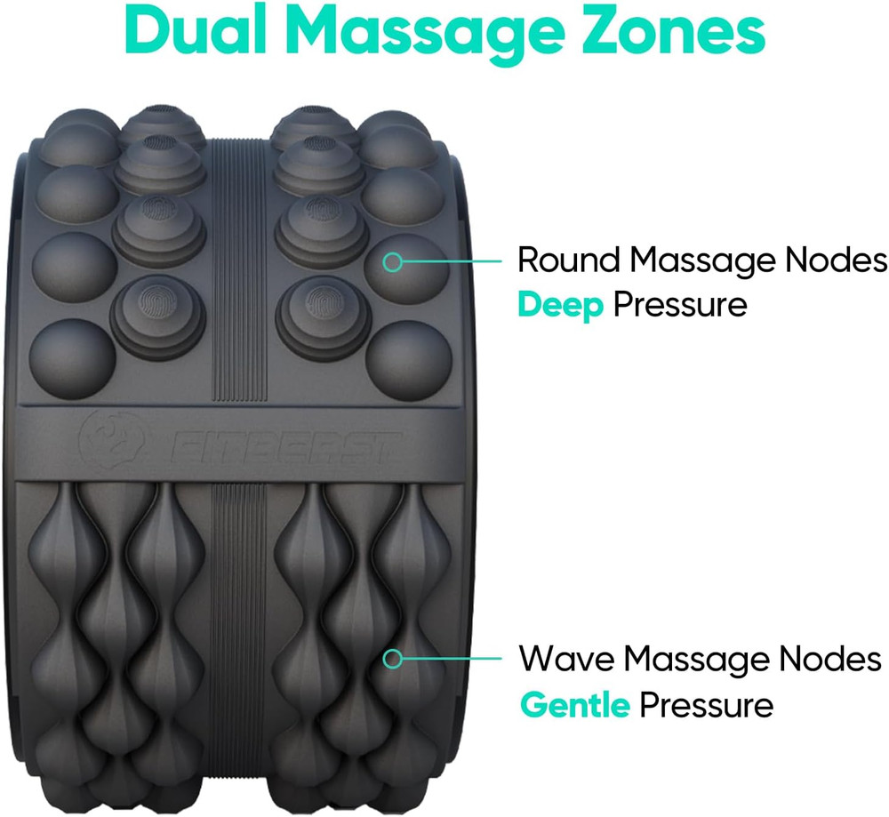 Back Roller, Back Wheel Foam Roller - Targeted Muscle Roller for Deep Tissue Mas