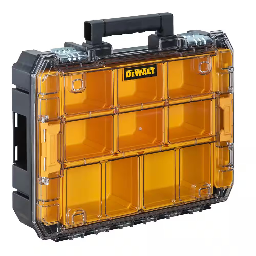 TSTAK V 7 In. Stackable 9-Compartment Small Parts & Tool Storage Organizer