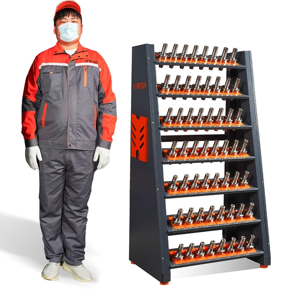 Tool Rack CNC Tool Holder Station Large Capacity CAT40 Tool Storage Organizer