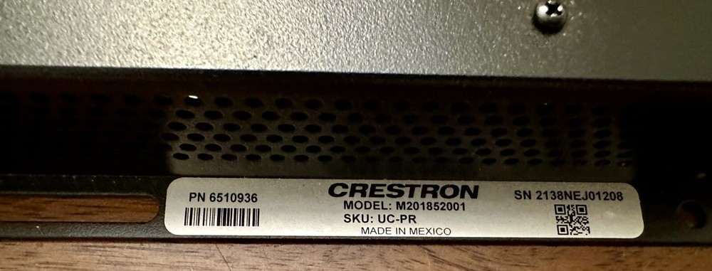 Crestron UC-PR Presentation Transmitter Presentation Controller w/o Power Supply