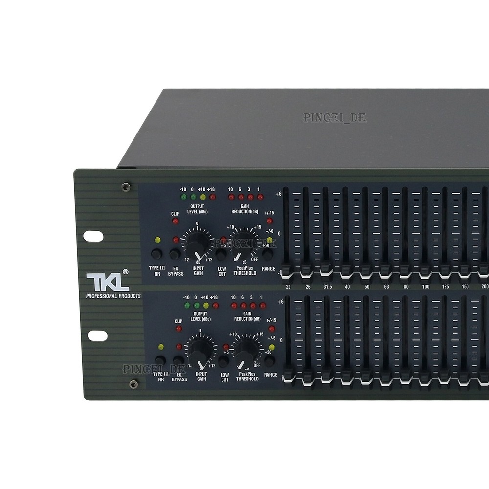 TKL-2231 Dual 31-Segment 2U High Performance Equalizer with Amplitude Limiter