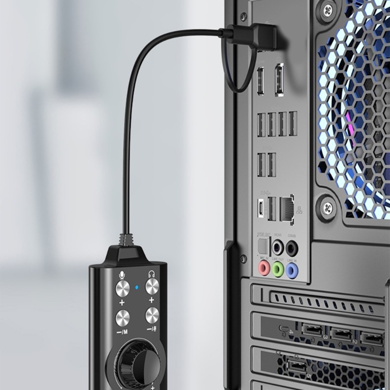 Multiple Platform External Sound Card 7.1 Channel For Streaming Studio Recording