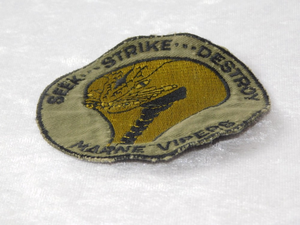Vintage USMC Marine Vipers Helicopter Squadron Patch