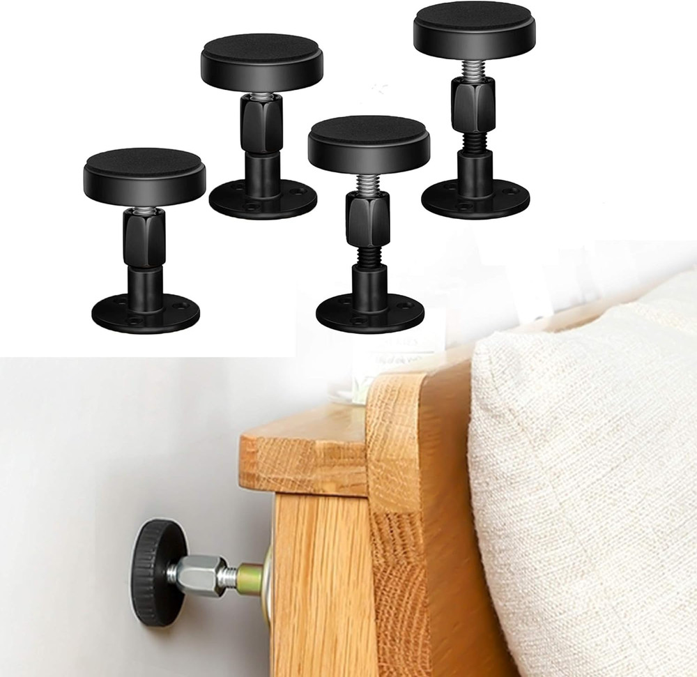 Adjustable Threaded Bed Frame Anti-Shake Tool, 4Pcs, 30-68Mm