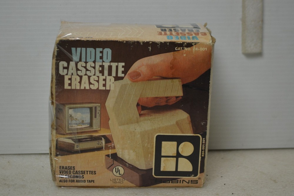 Vintage Robins video cassette eraser