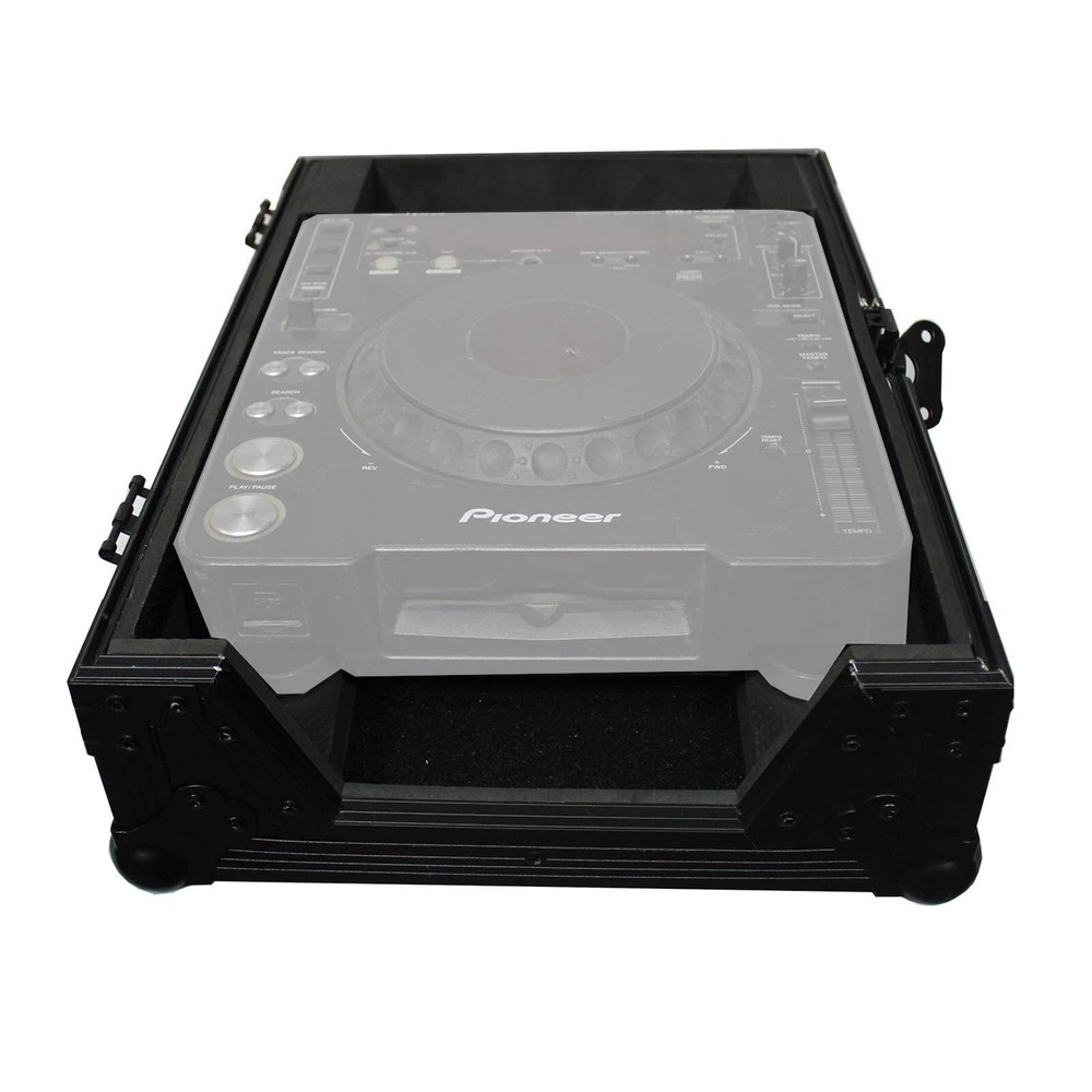 ProX XS-CD Large Format Tabletop CD/CDJ Player Flight Case Pair - Black