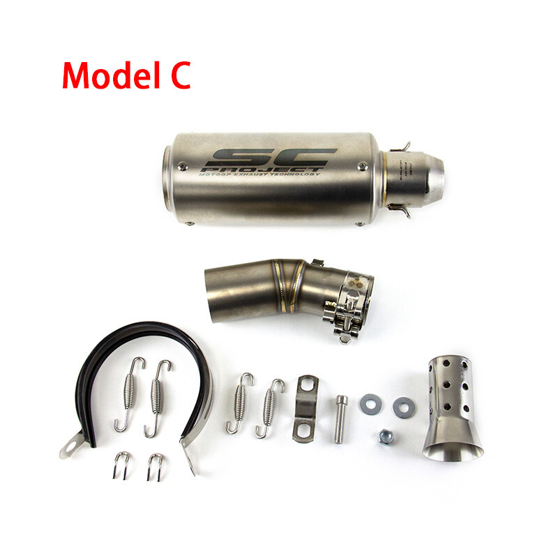 For CF-Moto 450SR 450SS 450NK All Years Black Muffler Tips Exhaust Mid Link Pipe