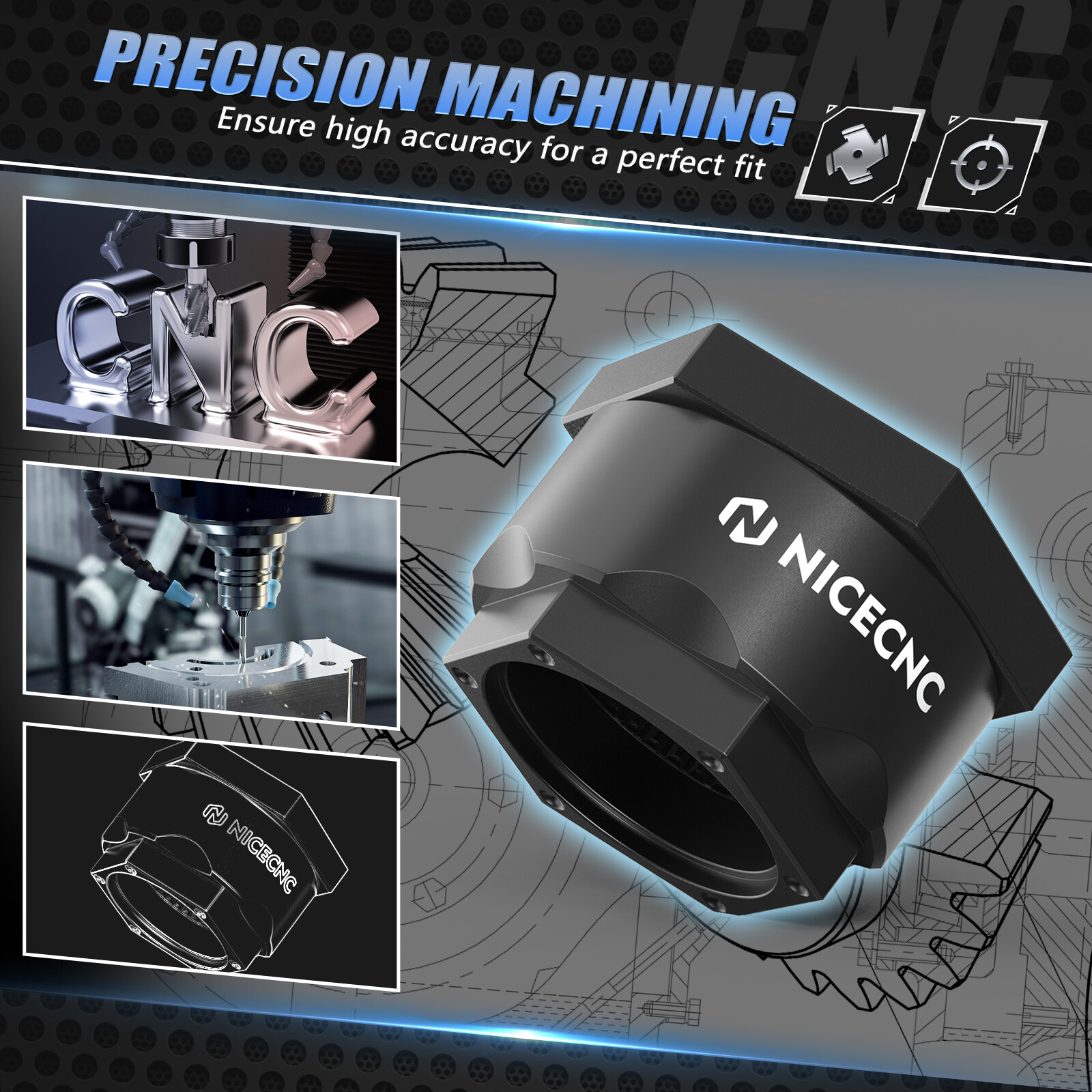 For Honda Sportrax TRX400EX TRX300EX Rear Axle Lock Nut Assembly 1999 2000-2008