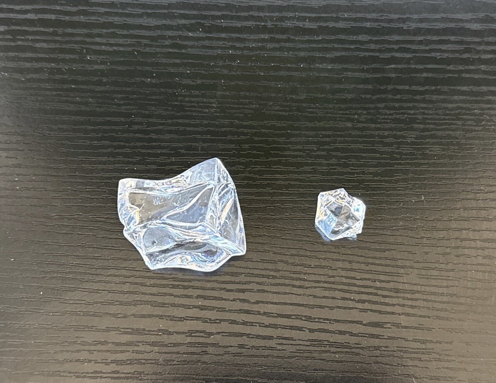 SimpliFire Small and Large Clear Glass Crystals Set