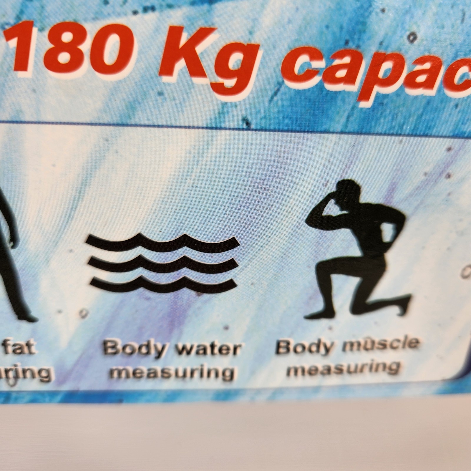 Escali Bathroom Scale Ultra Slim Health Monitior 400 Lbs Body Fat Muscle Mass