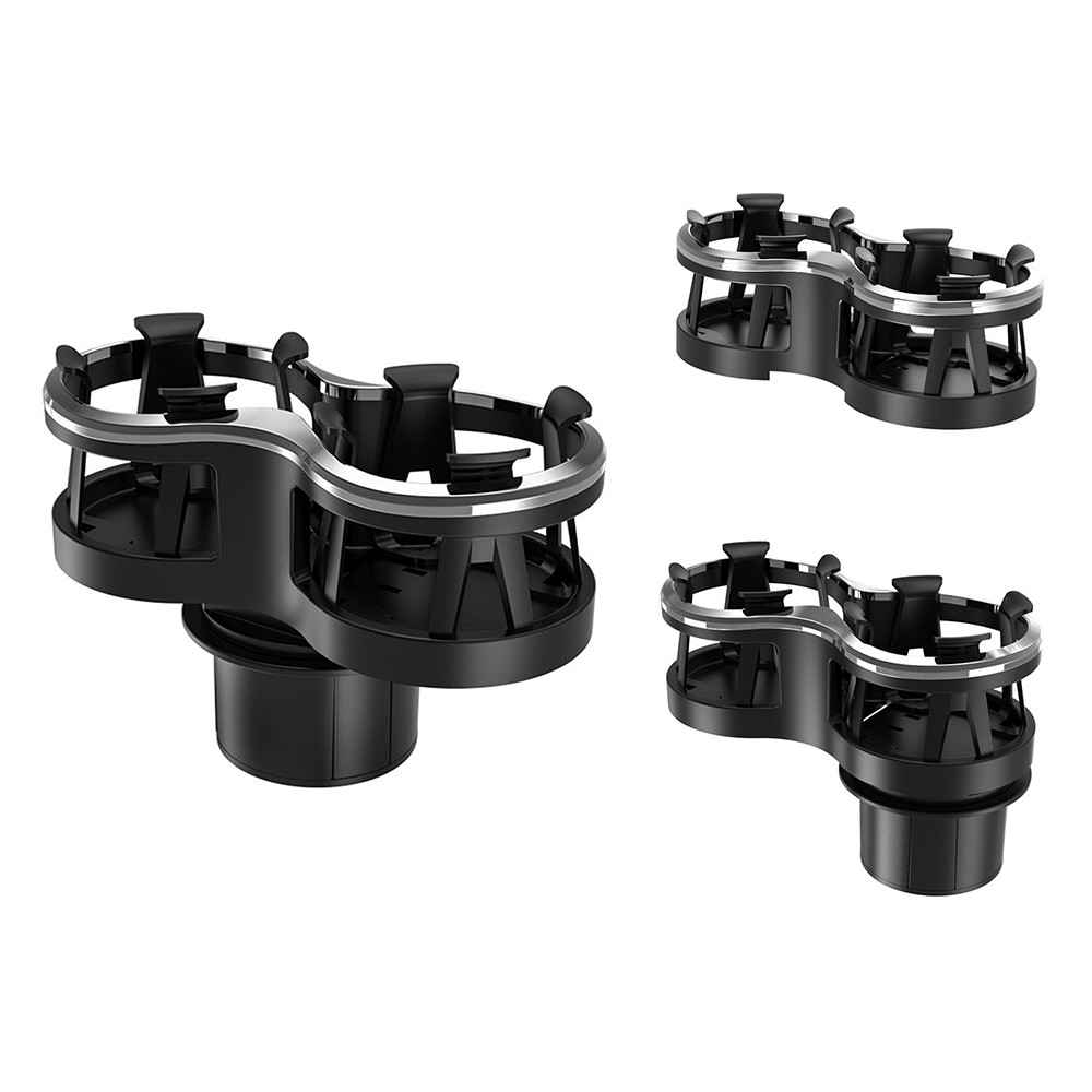 2x Car Cup Water Bottle Holder Insert Adapter Extender Expandable Removable Base