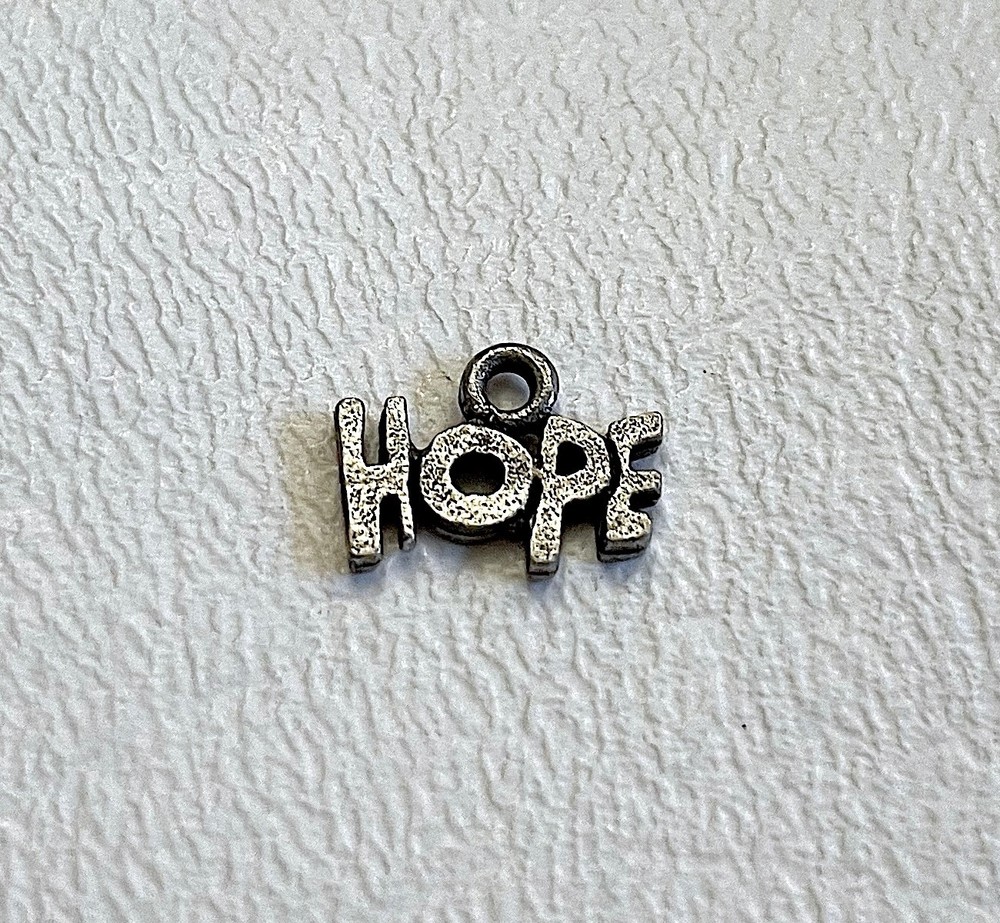 Christmas Hope Silver Pewter Charm NEW