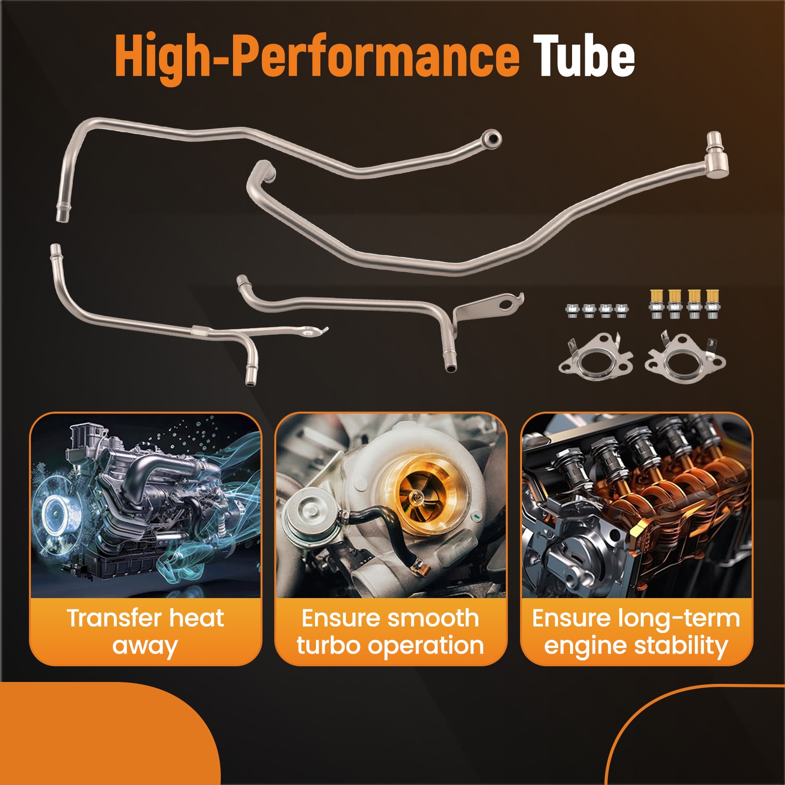 K03 Billet Twin Turbo Kit for Ford 3.5L F150 Expedition 2013-2016 V6 Ecoboost